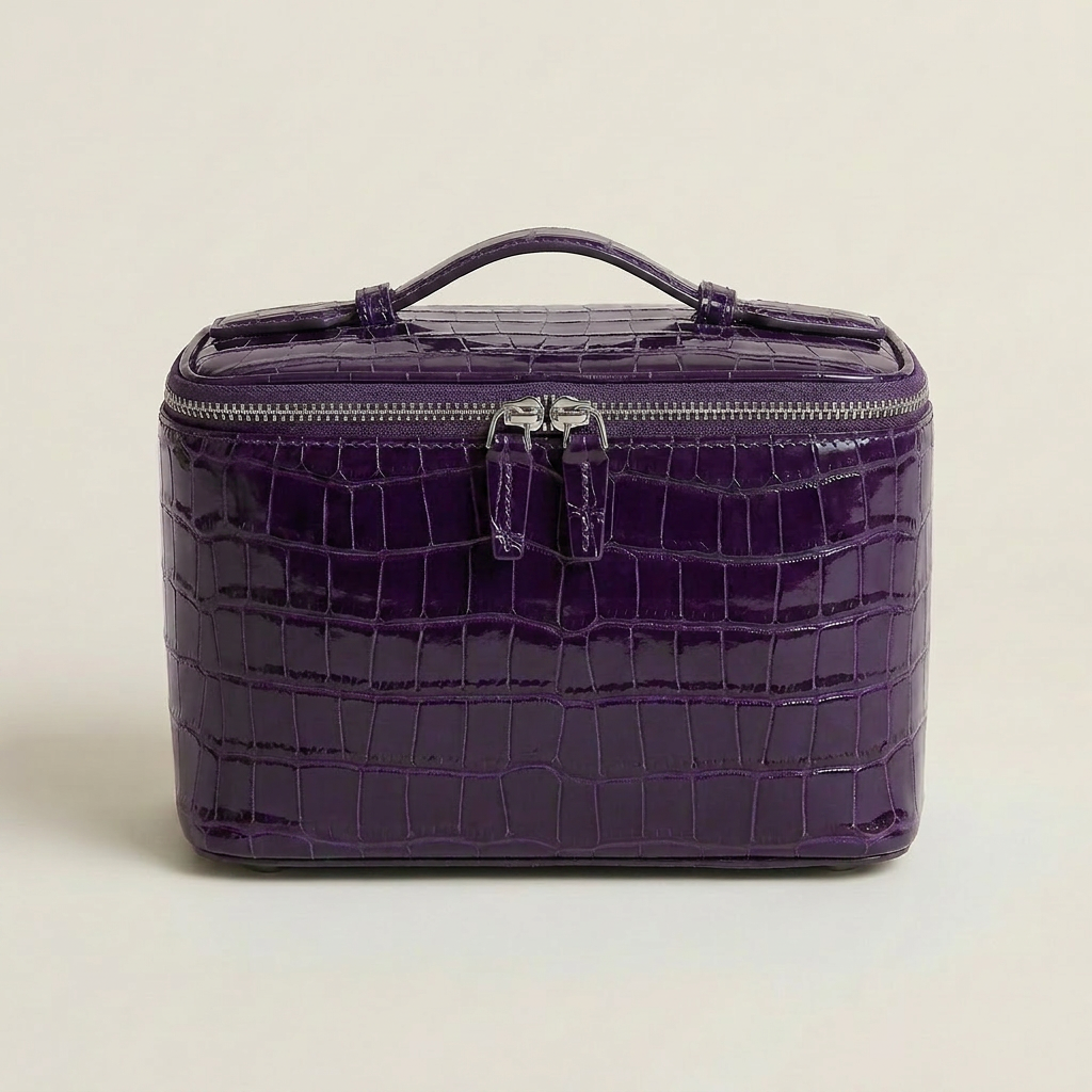 Classic 22 Plum Croc
