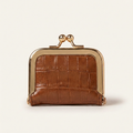 Mini Jewelry Pouch Coffee Croc