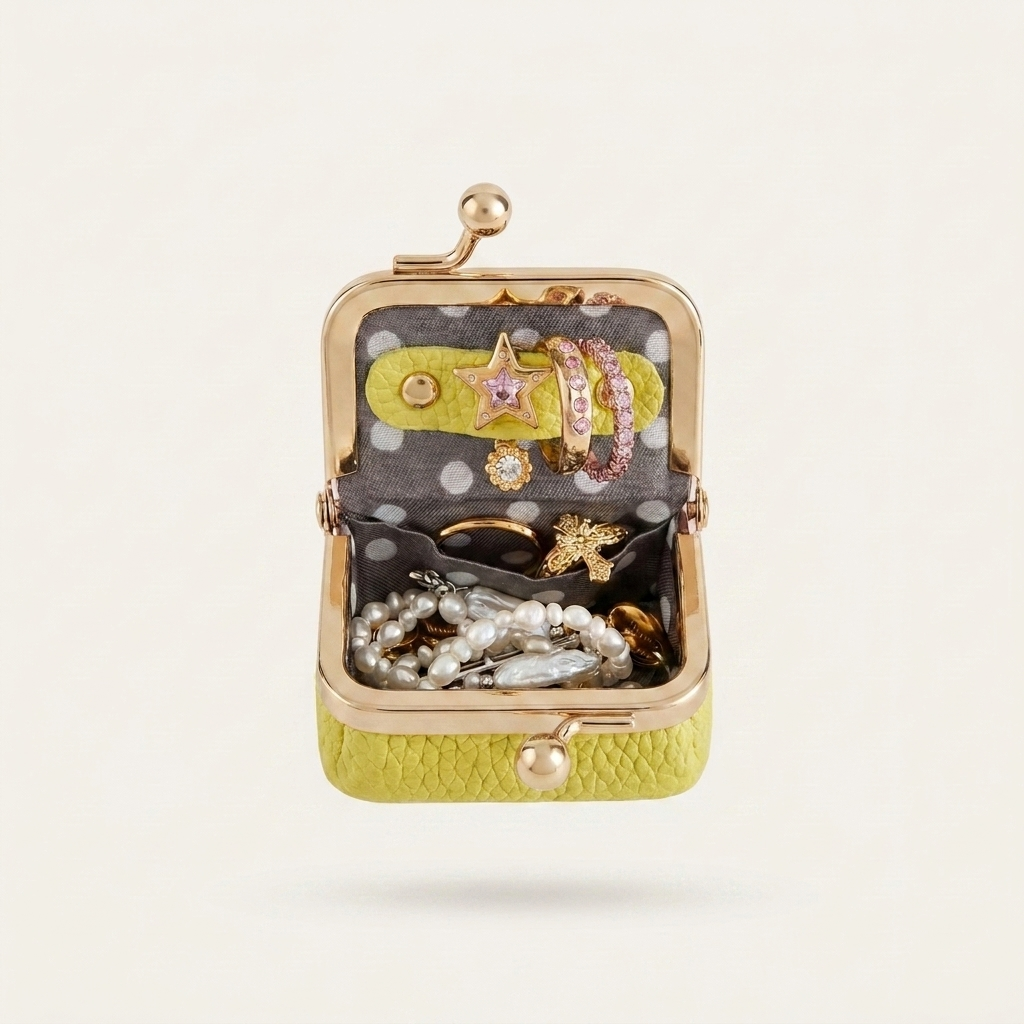 Mini Jewelry Pouch Lemon