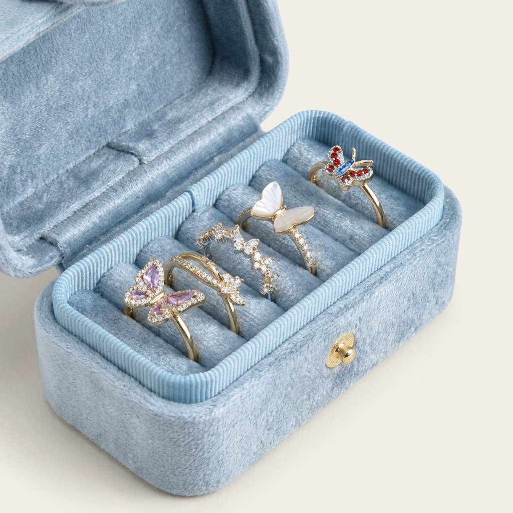 Mini Jewelry box Soft Aqua