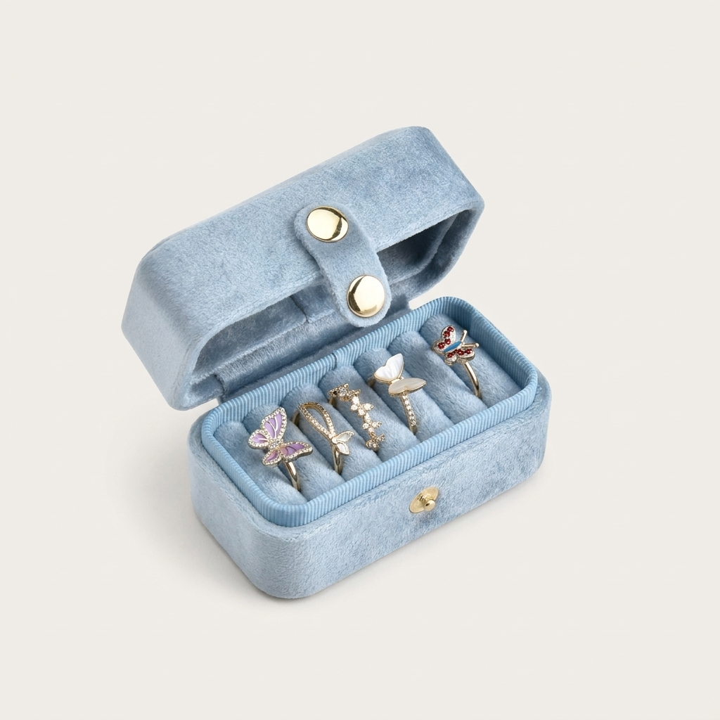 Mini Jewelry box Soft Aqua