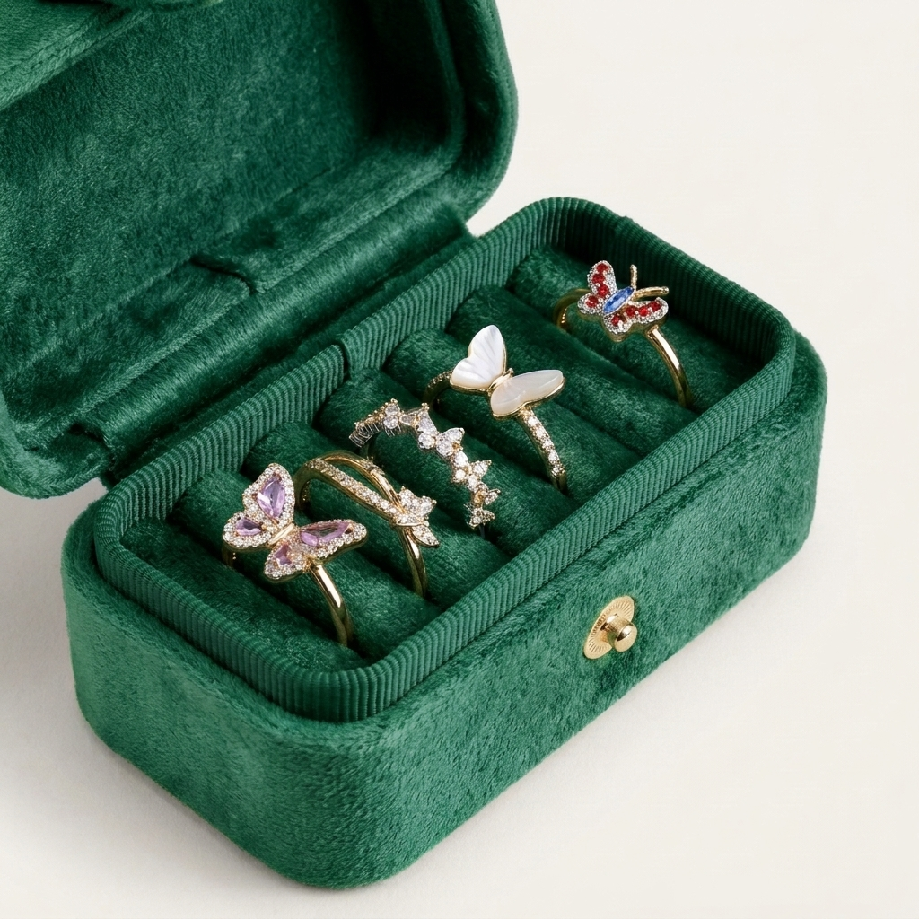 Mini Jewelry box Soft Forest