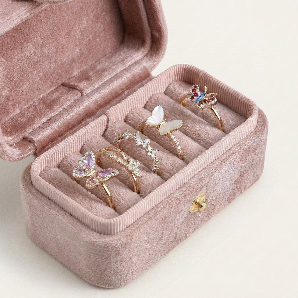 Mini Jewelry box Soft Rose